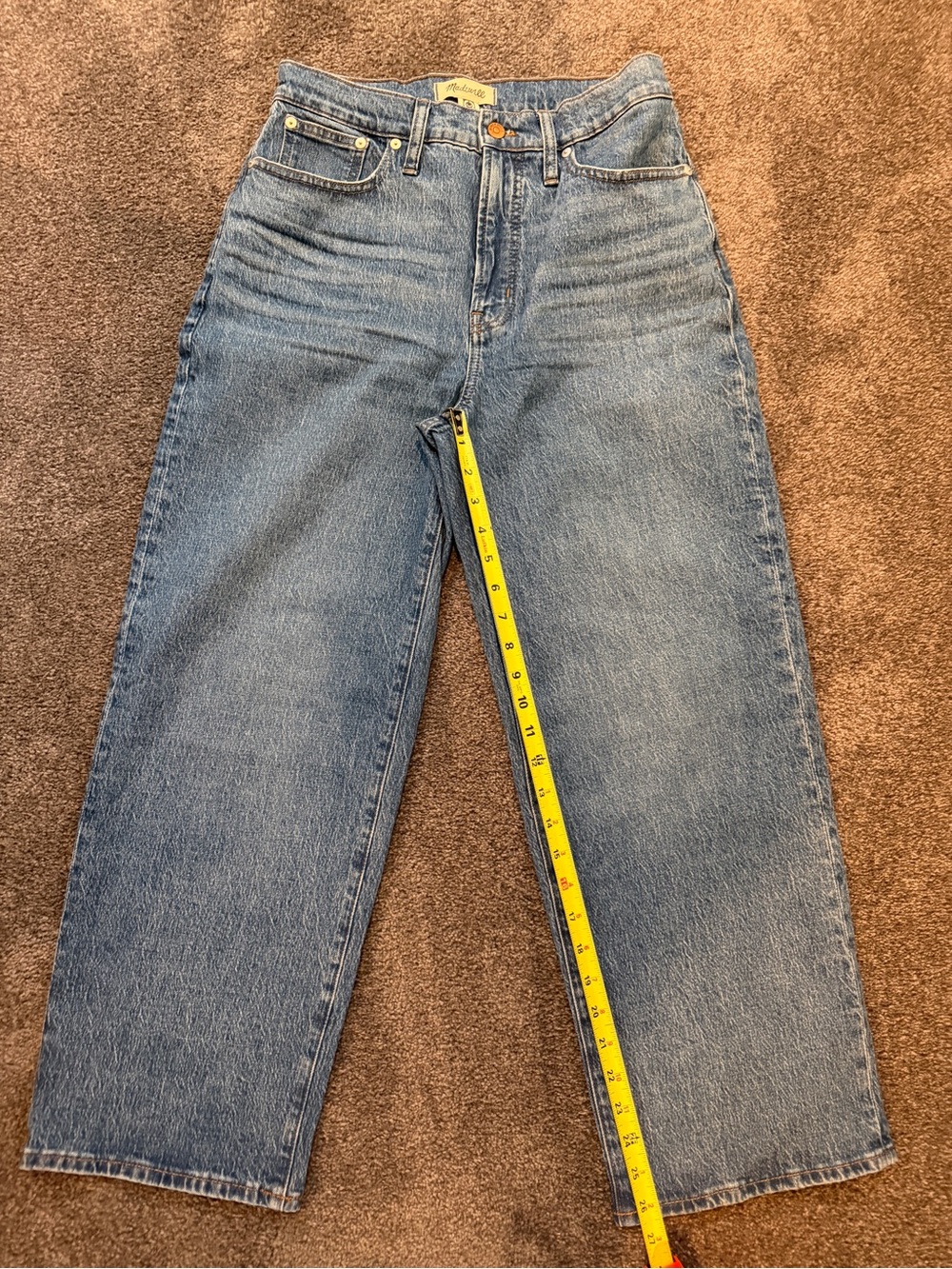 Madewell perfect vintage wide leg crop Jeans